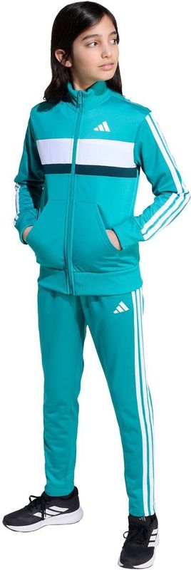 adidas - Tiberio 3-Stripes - Trainingspak - Groen - Kinderen - 128