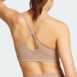 adidas - All Me Light-Support - Sportbeha - Bruin - Dames