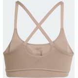 adidas - All Me Light-Support - Sportbeha - Bruin - Dames