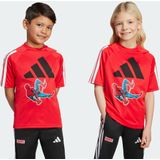 adidas - Sportswear Marvel Spider-Man - T-shirt - Rood - Kinderen