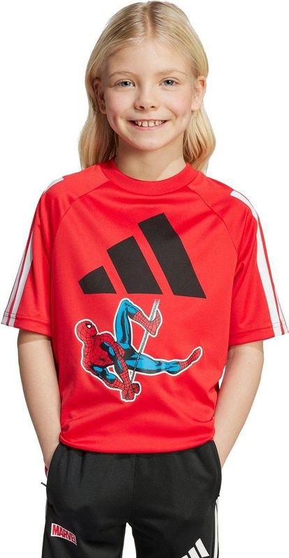 adidas - Sportswear Marvel Spider-Man - T-shirt - Rood - Kinderen