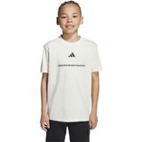 adidas - Sportswear B SJ T - T-shirt - Offwhite - Regular Fit - 100% Katoen