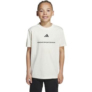 adidas - Sportswear B SJ T - T-shirt - Offwhite - Regular Fit - 100% Katoen