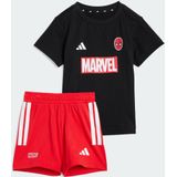 adidas - T-Shirt en Korte Broek - Katoen - Zwart met Spider-Man