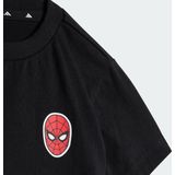 adidas - T-Shirt en Korte Broek - Katoen - Zwart met Spider-Man