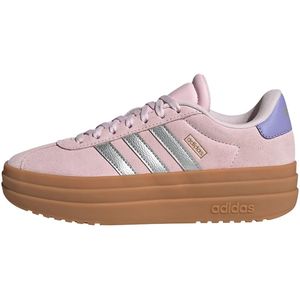 adidas Uniseks-Kind VL COURT BOLD SHOES JUNIOR, Clear Pink/Silver Metallic/Gold Metallic, 37 1/3 EU