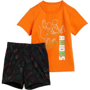 adidas - Sportswear Disney Mickey Mouse - T-shirt Set - Oranje - Kinderen
