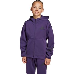 adidas - Z.N.E. Sportjack - Paars - Kinderen - Met Capuchon en Lange Rits