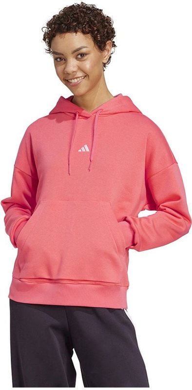 adidas - Hoodie - Grijs - Fleece - Verstelbare Capuchon