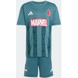 adidas - Spider-Man T-shirt en Short Set - Zwart/Rood - 100% Polyester