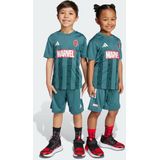 adidas - Spider-Man T-shirt en Short Set - Zwart/Rood - 100% Polyester