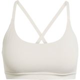 adidas - All Me Light-Support - Sportbeha - Beige - Dames