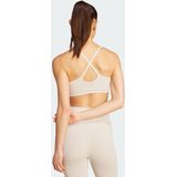 adidas - All Me Light-Support - Sportbeha - Beige - Dames
