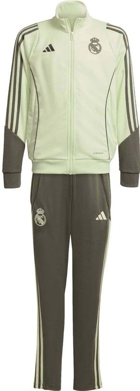 adidas - Real Madrid - Trainingspak - Lichtgroen Grijs - 100% Gerecycled Polyester, AEROREADY