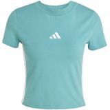 adidas - T-Shirt - Zwart - Katoen/Elastaan - 3 Bar Logo
