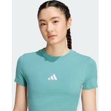 adidas - T-Shirt - Zwart - Katoen/Elastaan - 3 Bar Logo