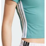 adidas - T-Shirt - Zwart - Katoen/Elastaan - 3 Bar Logo