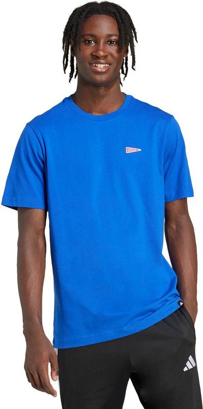 adidas - Pennant Trim Graphic - T-shirt - Katoen - Korte Mouwen