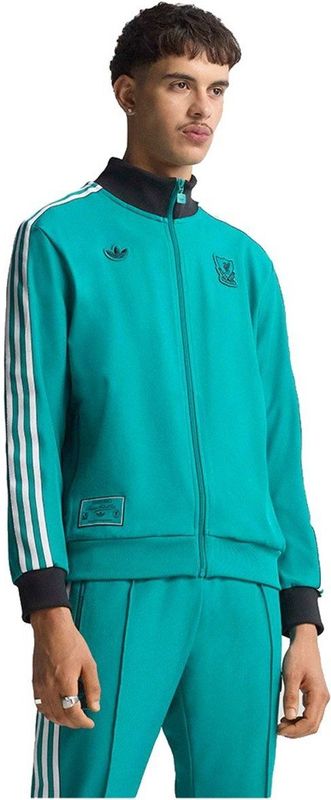 adidas - Liverpool Terrace Icons - Trainingsjack - Groen Wit Zwart