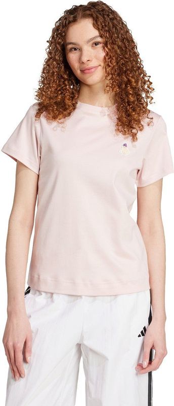 adidas - Cat Patch Graphic - T-shirt - Roze - 100% Katoen