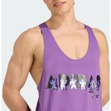 adidas - Performance - Tanktop - Paars - Heren