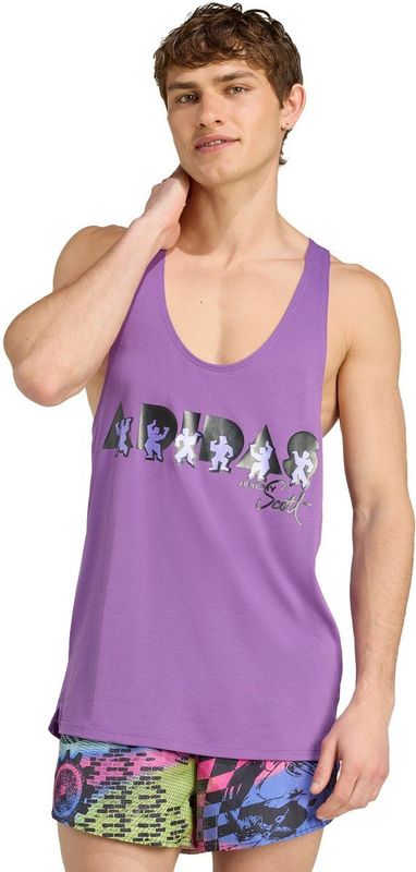 adidas - Performance - Tanktop - Paars - Heren