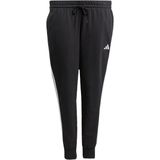 Adidas - Essentials 3 Stripes Fleece Joggers - Zwart - Katoenmix
