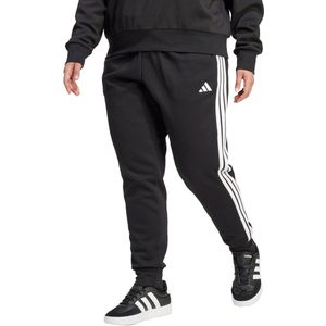 Adidas - Essentials 3 Stripes Fleece Joggers - Zwart - Katoenmix