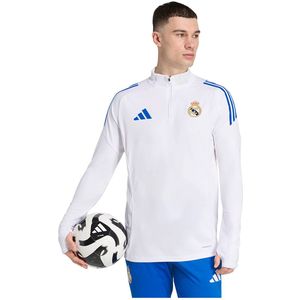 adidas - Real Madrid - Training Top - Wit - Heren - 1/4-zip