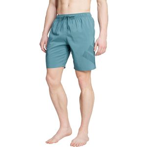 adidas - Sportswear Big Bars Short - Heren - Groen - 100% Polyester