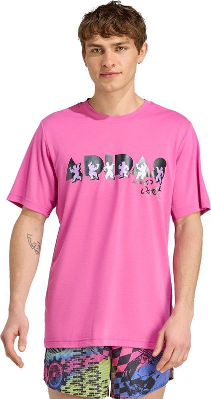 Adidas - Jeremy Scott Pride T-shirt - Zwart - 70% Gerecycled Polyester