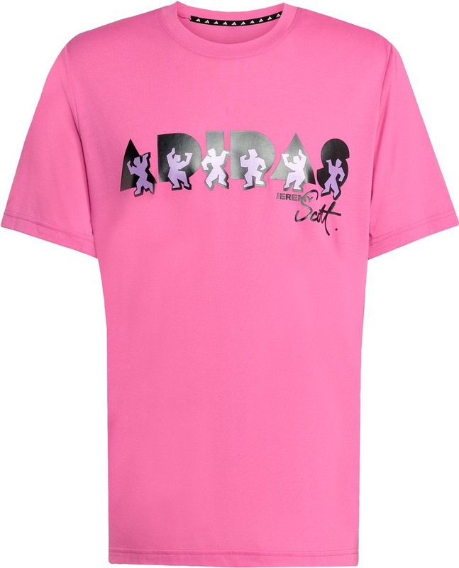 Adidas - Jeremy Scott Pride T-shirt - Zwart - 70% Gerecycled Polyester