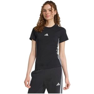 Adidas - Holiday 3 Stripes - T-shirt - Korte Mouwen - Slanke Pasvorm - 100% Katoen