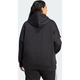 Adidas - Essentials 3 Stripes Fleece Hoodie - Zwart - Gerecycled Materiaal