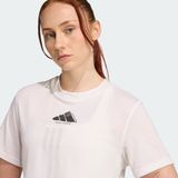 adidas - CLIMACOOL Vintage Training Graphic T-shirt - Dames - Wit