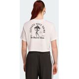 adidas - CLIMACOOL Vintage Training Graphic T-shirt - Dames - Wit