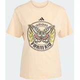 adidas - X FARM Graphic - T-shirt - Beige - Dames