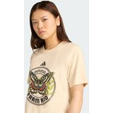 adidas - X FARM Graphic - T-shirt - Beige - Dames