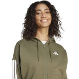 ADIDAS - Essentials - Sweatvest - Olijfgroen - Sportief