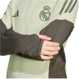 adidas - Real Madrid Trainingstrui 1/4-Zip - Lichtgroen Grijs - Kids