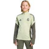 adidas - Real Madrid Trainingstrui 1/4-Zip - Lichtgroen Grijs - Kids