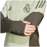 adidas - Real Madrid Trainingstrui 1/4-Zip - Lichtgroen Grijs - Kids