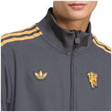 adidas - Manchester United Terrace Icons - Trainingsjack - Donkergrijs - Goud