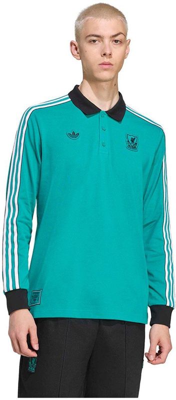 Liverpool FC Terras Icons Poloshirt met Lange Mouwen