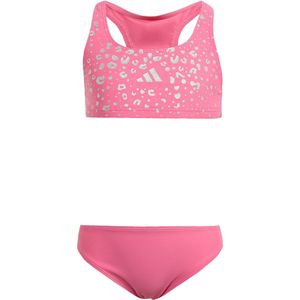 adidas - Halterbikini - Zilver - 100% Polyester - Infinitex-stof
