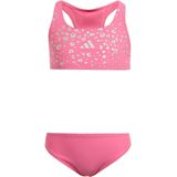 adidas - Racerback Halterbikini - Zilver - 100% Polyester (Gerecycled)