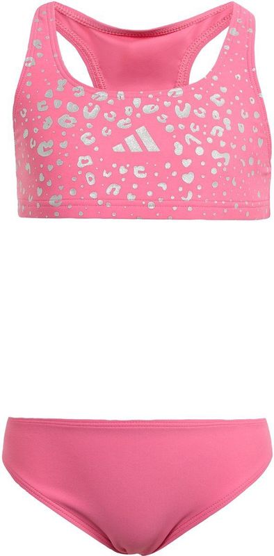 adidas - Racerback Halterbikini - Zilver - 100% Polyester (Gerecycled)