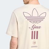 Ajax Amsterdam - Terrace Icons Graphic T-shirt - Beige - Sportshirts