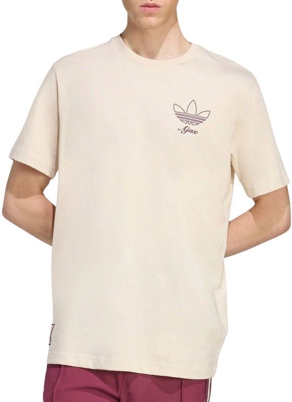 Ajax Amsterdam - Terrace Icons Graphic T-shirt - Beige - Sportshirts