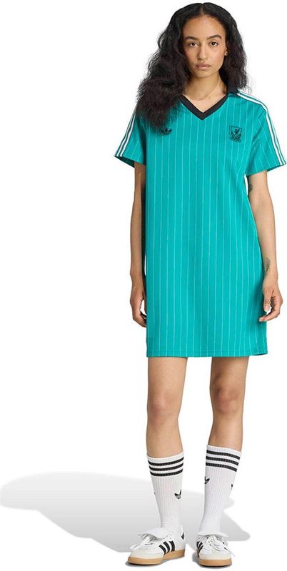 Adidas Liverpool Fc Terrace Icons Jurk Groen XS Vrouw